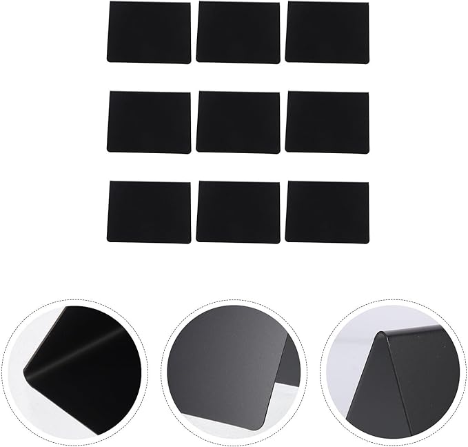 COHEALI 10pcs Mini Acrylic Desktop Message Blackboards Erasable Chalkboard Signs for Wedding Party Table Display and Decorative Signage