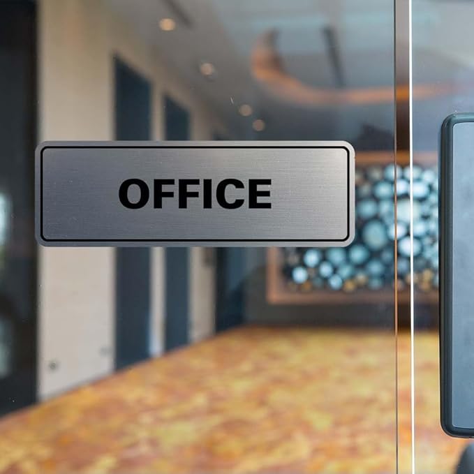 Signs ByLITA Standard Office Sign - Professional Business Signage - Easy to Install (White) - Small 10 Pack