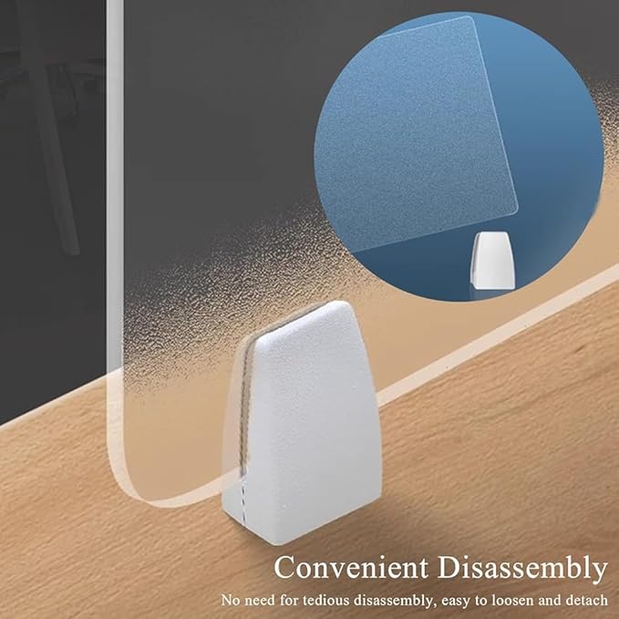RCJCQSR Acrylic Frosted Privacy Free Standing Screen, Visual Distractions Privacy Panel Portable Desk Divider Guard for Table Top Workstation for Home Office(Size:50x40cm(19.7x15.7))