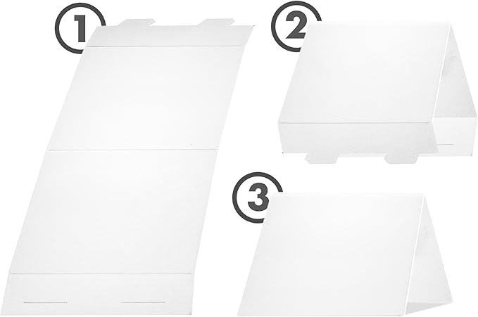 20 Pack Modern White Reserved Table Sign with Silver Letters - Reserved Signs For Wedding - Wedding Accessories - Tent Signs For Reserving Seats & Places - Place Cards for Party, Event