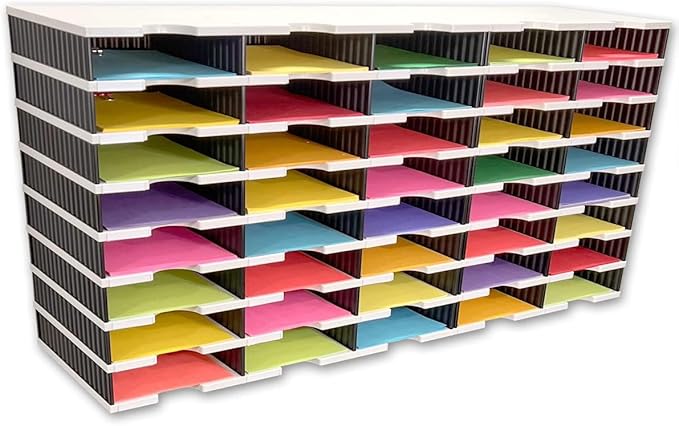 Ultimate Office TierDrop™ 40-Slot, 47 ½"w Literature, Forms, Mail and Classroom Sorter - Fully Expandable with Optional Add-On Tiers