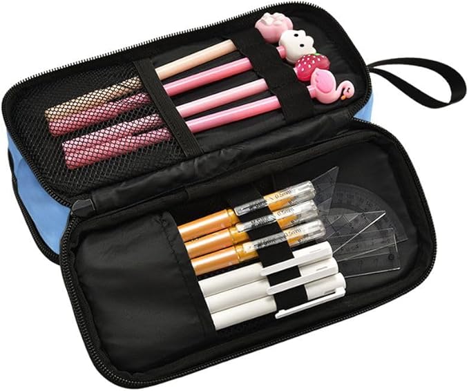 BOENLE Wolf Snowy Pencil Case Box Boys Girls Large Pencil Pouch Zipper Compartments Big Capacity Stationery Pen Bag Organizer for Kids Teens Adults School