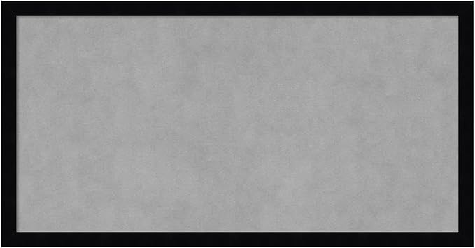 Amanti Art Black Framed Magnetic Board 13x25 Small Vision Board for use with Magnets, 100% Metal Sheet to Display Items as Office Decor or for Home Organization in mudroom, Kitchen or Kids Room