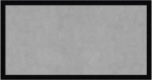 Amanti Art Black Framed Magnetic Board 13x25 Small Vision Board for use with Magnets, 100% Metal Sheet to Display Items as Office Decor or for Home Organization in mudroom, Kitchen or Kids Room