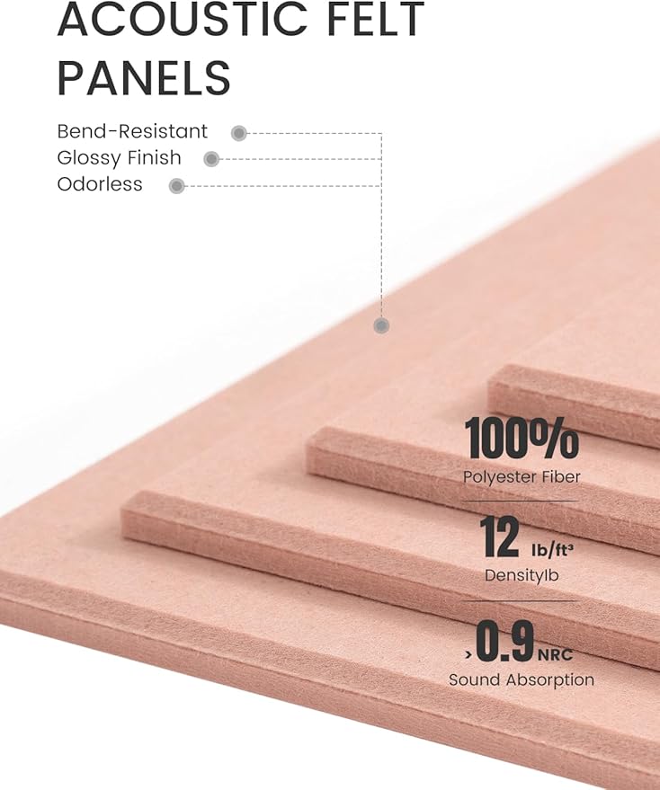 Fluxynara Large Felt Bulletin Board 48" x 36" Cork Board Alternative-12 Pack with 70 Safe Removable Adhesive Tabs, Cork Boards for Walls Cork Board for Home Office Classroom Pin Board - Coral