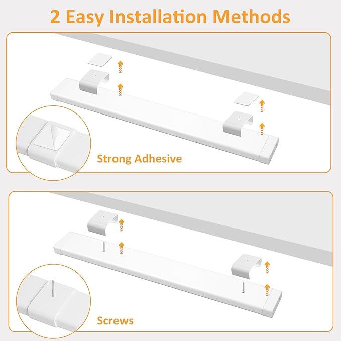 maylit Under Cabinet Lighting Plug in, 4Pcs 14 Inch Linkable Ultra Bright LED Light Bars, Renter Friendly Lamp, Wired 110V 120V Indoor Lights for Kitchen Cabinet, Counter, Workbench, Shelf, Warm White