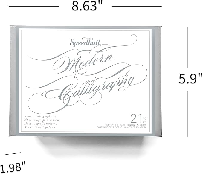 Speedball Modern Calligraphy Kit, Featuring Pen Holder, Nibs, Tips Ink, Textbook, Calligraphy Gift, Calligraphy Pen Set, Scribe Writing, Art Lettering, Artist, Caligraphy, Lettering, Invitations