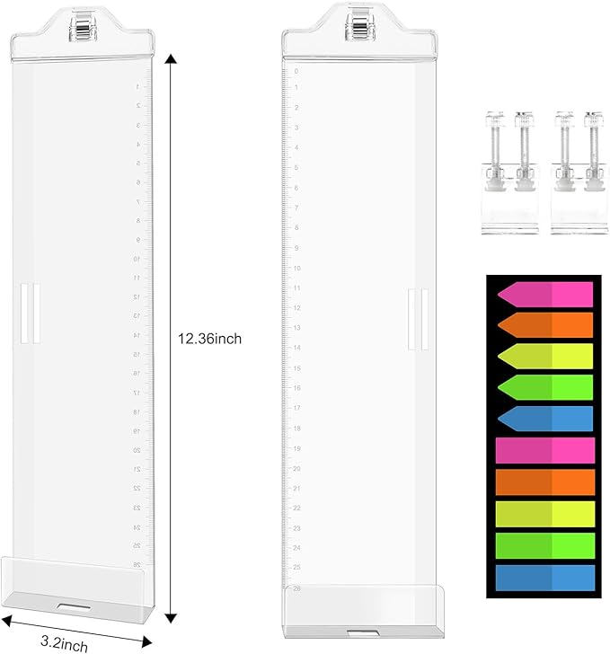 2 Pcs Monitor Memo Boards for Computer,Office Desk Accessories, Multifunction Acrylic Screen Message Reminder Pad Side Panel Phone Holder Organizer for Office Desktop, with Sticky Note