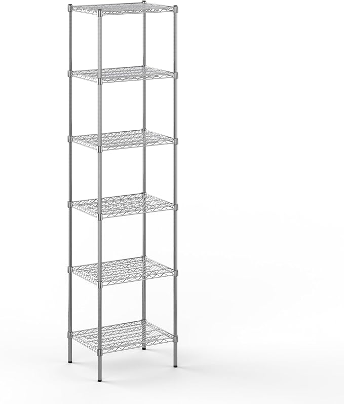 Regal Altair 18" Deep x 24" Wide x 96" Height Wire Shelving Kit | 6-Tier | NSF Commercial Storage Rack Unit