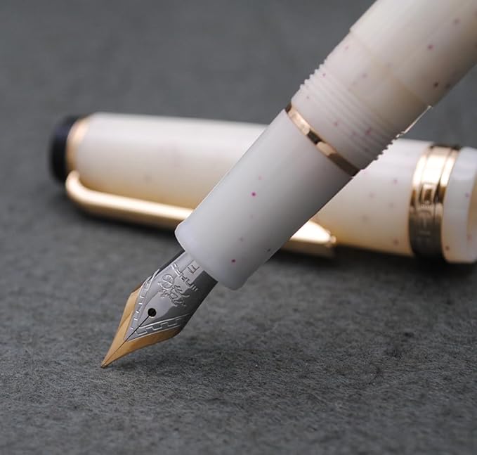 JINHAO 82 Fountain Pen (Fluorescent White,Fine Nib 0.5mm)