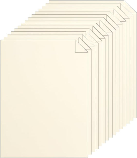 Silunkia 120 Sheets Cream Cardstock 8.5 x 11 Off White Paper, 250gsm/92lb Ivory Card stock Certificate Paper for DIY Cards Making, Menus, Business Cards, Greeting Cards, Invitations