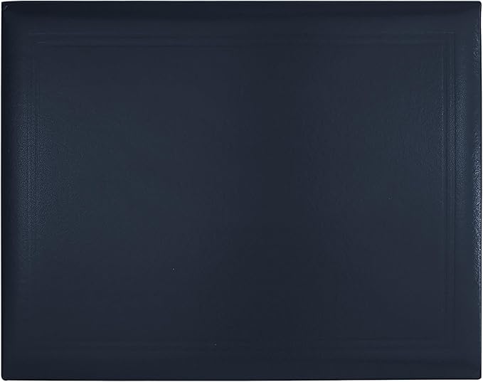 GraduationMall 8.5"x11" Smooth Padded Diploma Cover Certificate Holder Darkblue,6-Packs
