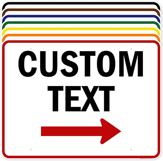 Custom Arrow,Custom Directional Sign, Right Arrow, 36x48 Inches, Rust Free DiBound, Fade Resistant, Made in USA by My Sign Center