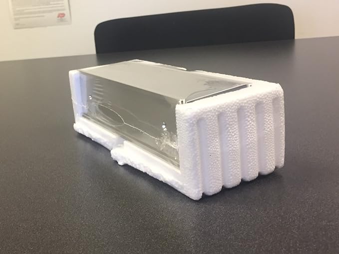 The Original Over the Cube - Quality Aluminum, Changeable Cubicle Nameplate Holder, Satin Silver Base, and Silver Name Plate Holder, (3" Cubicle Wall Depth) Made in The USA