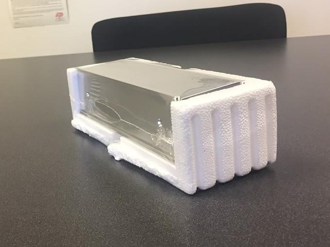 Quality Aluminum, Changeable Cubicle Nameplate Holder, Satin Silver Base, and Matte Black Name Plate Holder, Guaranteed Not to Crack (2.5" Depth)