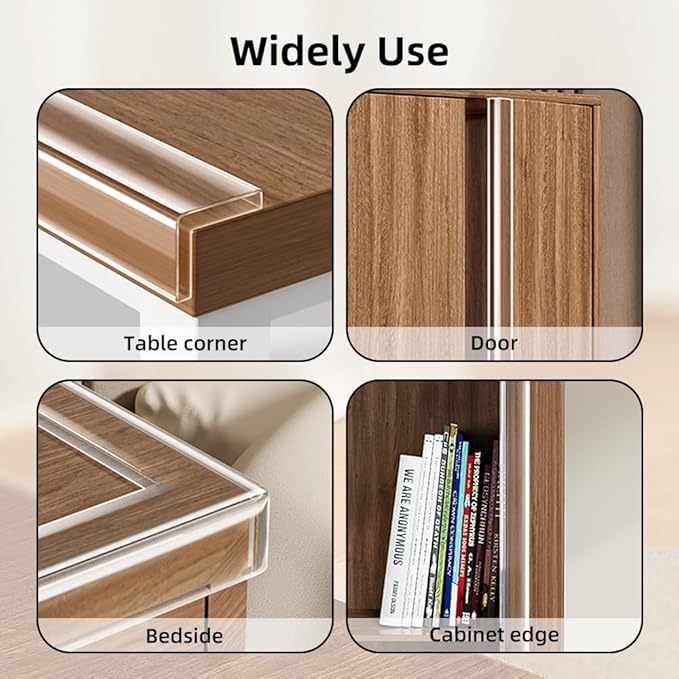 Baby Proofing Edge Protector for Baby 9.84ft Clear Edge Protector Strip Safety Corner Guards Child Proof Corner Bumper for Furniture
