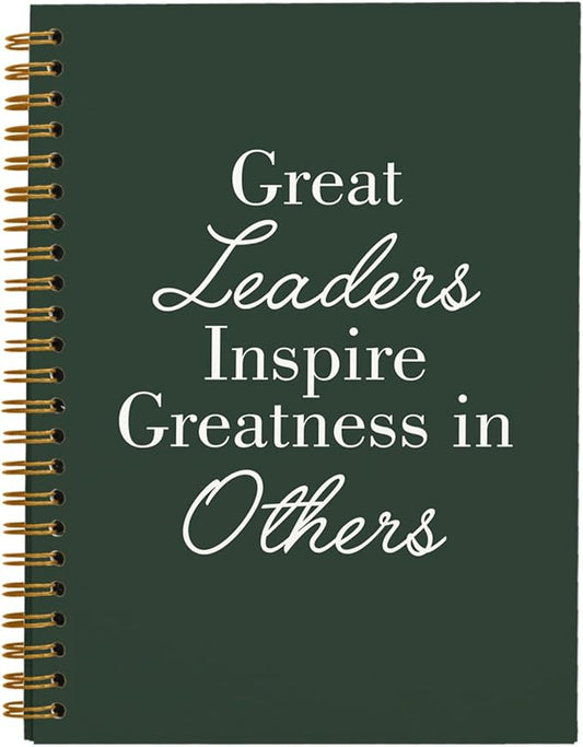 OXW Leadership Gifts Notebook Journal, Leader Gifts for Women Men, Meeting Notebook for Work, Thank You Gifts for Leader Boss Mentor Supervisor, Dark Green Spiral Notebook 5.5 x 8.3