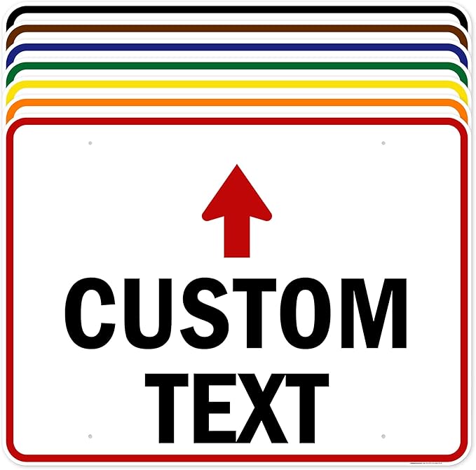 Custom Arrow,Custom Directional Sign, Up Arrow,36x48 Inches, Rust Free DiBound, Fade Resistant, Made in USA by My Sign Center