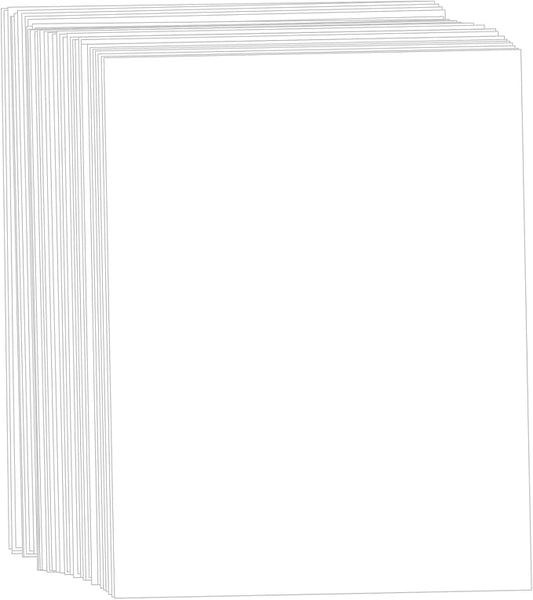 100 Sheets White Cardstock 8.5 x 11, Creebe 80lb Thick White Card Stock, 240gsm Certificate Printer Paper for Invitations, Crafts, Diy Cards, Wedding