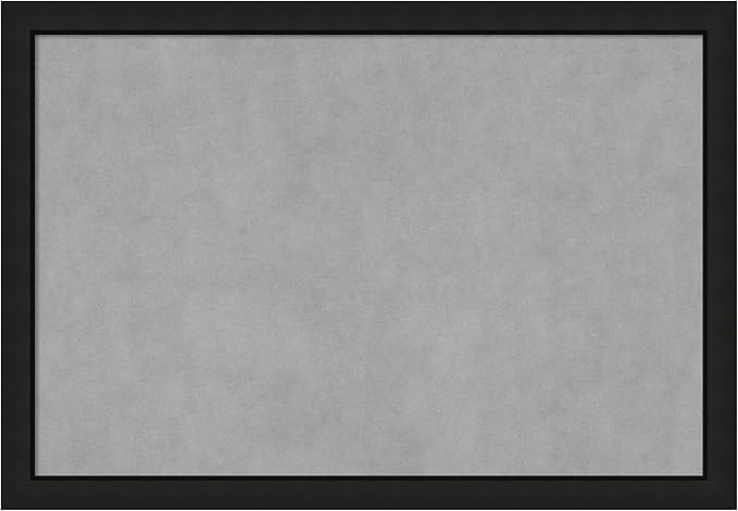 Amanti Art Black Framed Magnetic Board 27x39 Large Vision Board for use with Magnets, 100% Metal Sheet to Display Items as Office Decor or for Home Organization in mudroom, Kitchen or Kids Room