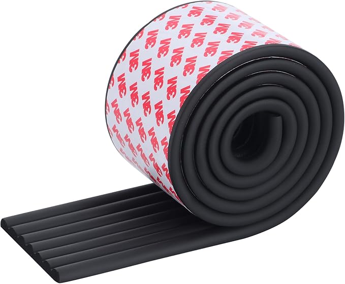 VOCOMO Corner Protector for Baby, Widen Edge Protector with Adhesive Backing, Baby Proofing Edge Corner Protectors Self Adhesive Furniture Corner Guard Bumper for Table, Desk, Fireplace (Black, 6.6ft)