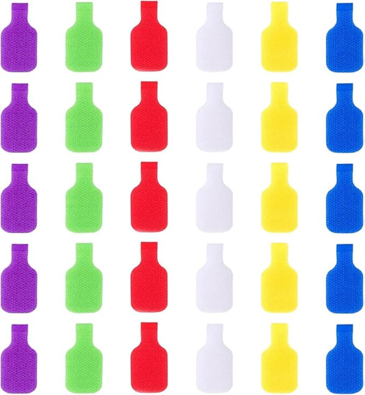 POMELUNE Cable Labels,Multi-Color Write On Cord Label for Cable Management,Organization,Electronics Computers,30 pcs