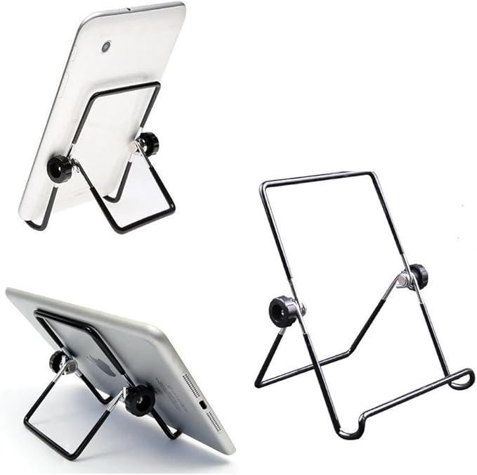 MOACC Tablet Holder Stand, Universal Multi-Angle Non-Slip Adjustable Holder Cradle for 9-12.9 inch Tablet PC, Pad (Black)