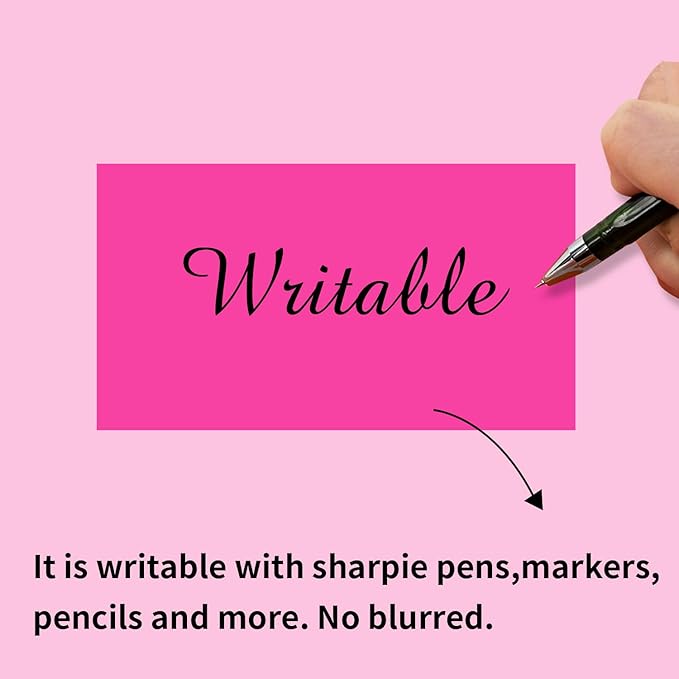 STARLIBOO Neon Colored Labels Stickers 3 x 2 Inch, Rectangle Moving Labels Stickers, 250Pcs Garage Sale Price Stickers, Adhesive Moving Labels for Boxes(Fluorescent Rose Red)