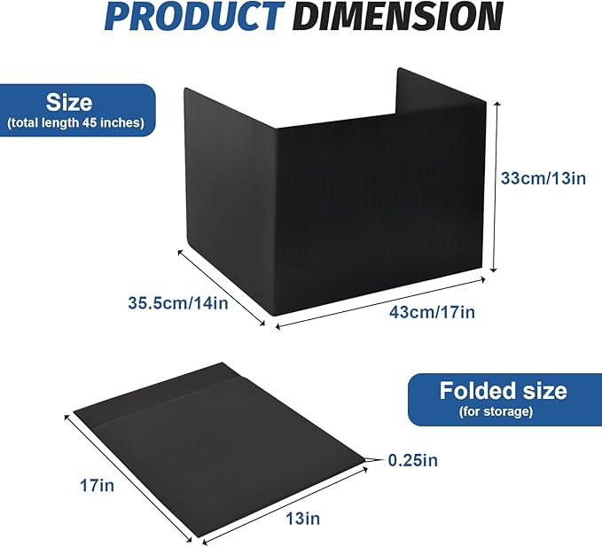 ZYINOZOC 24 Pack Desk Dividers for Students,3-Fold Privacy Screens,Testing Dividers for Classroom Waterproof,Plastic Easy Clean Privacy Shields for Student Includes Extra Labels