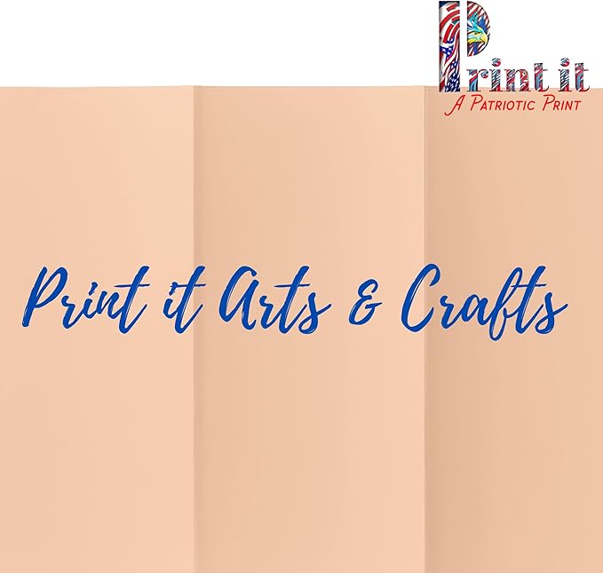 Printit Colors Multipurpose Paper, 20 lbs., 8.5" x 11", Peach, 500 Sheets/Ream – Premium Colored Copy Paper for Printing, School, and Office Use