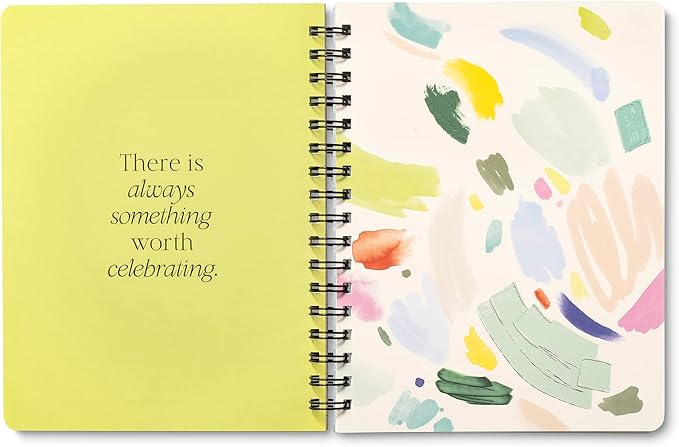 Compendium Spiral Notebook - Something Good Is Going to Happen Today. — A Designer Spiral Notebook with 192 Lined Pages, College Ruled, 7.0”W x 9.25”H