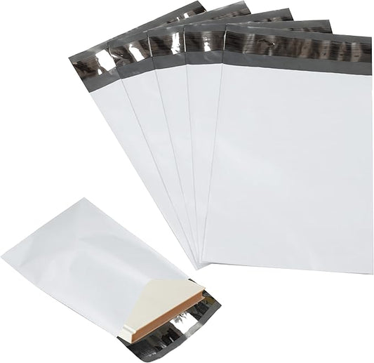 1000 Pack Secure Seal White Poly Mailers Shipping Bags - Safe Shipping with 19x24 Mailers Poly Bags - E-Commerce Poly Bags for Shipping - Self Sealing 2 Mil Poly Shipping Envelopes