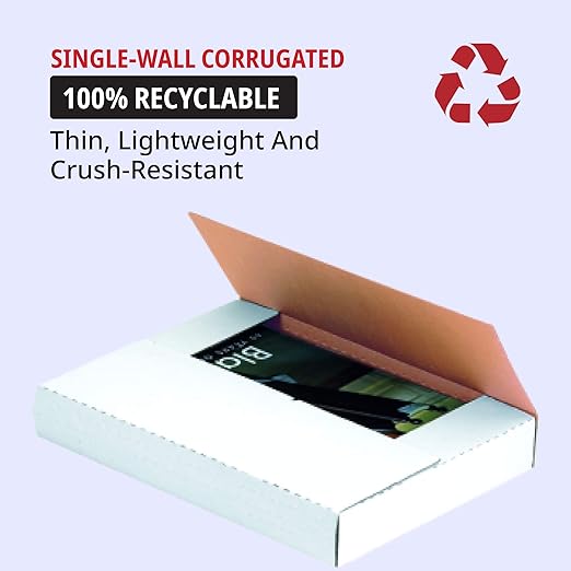 Tape Logic TLM24182BF Easy-Fold Mailers, 24" x 18" x 2", White (Pack of 50)
