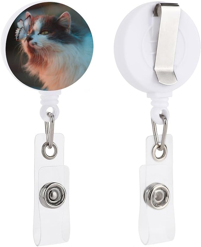 1-100 PCS Custom Frosted Surface Badge Reel with PCV Clip Personalized Retractable Badge Holder Design Your Own Picture Name Logo Nurse Badge Reels Lightweight ID Badge Pull Meaningful Gift