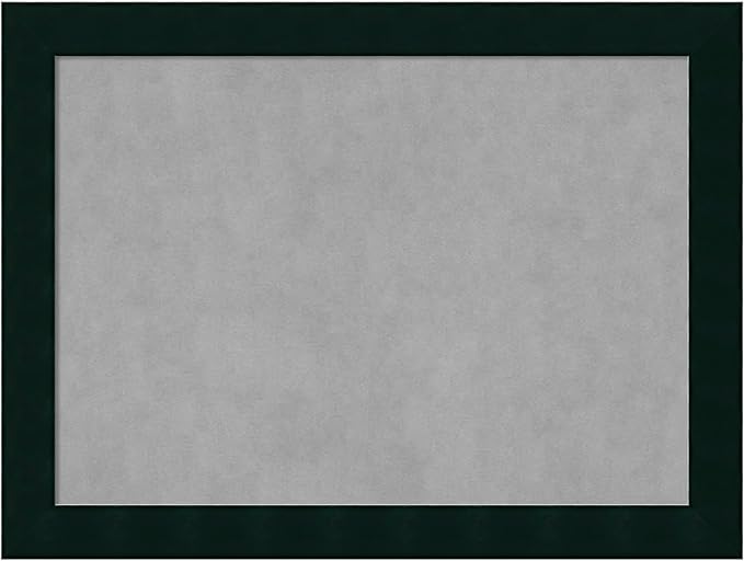 Amanti Art Black Framed Magnetic Board 24x32 Medium Vision Board for use with Magnets, 100% Metal Sheet to Display Items as Office Decor or for Home Organization in mudroom, Kitchen or Kids Room