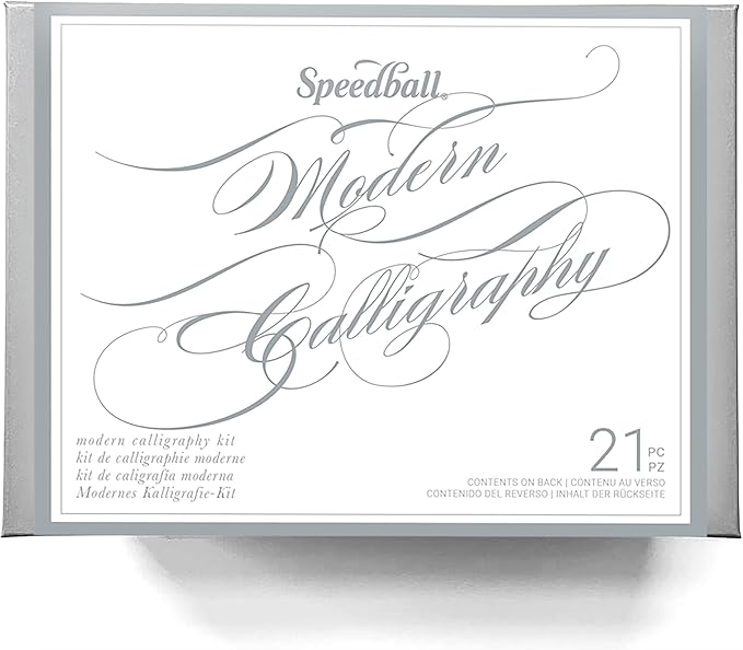 Speedball Modern Calligraphy Kit, Featuring Pen Holder, Nibs, Tips Ink, Textbook, Calligraphy Gift, Calligraphy Pen Set, Scribe Writing, Art Lettering, Artist, Caligraphy, Lettering, Invitations