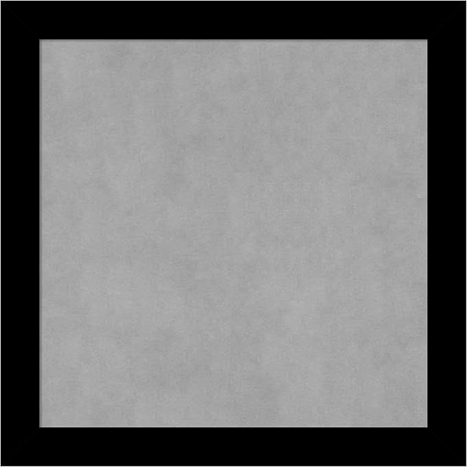 Amanti Art Black Framed Magnetic Board 23x23 Medium Vision Board for use with Magnets, 100% Metal Sheet to Display Items as Office Decor or for Home Organization in mudroom, Kitchen or Kids Room