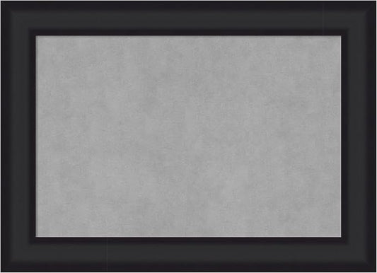 Amanti Art Black Framed Magnetic Board 21x29 Medium Vision Board for use with Magnets, 100% Metal Sheet to Display Items as Office Decor or for Home Organization in mudroom, Kitchen or Kids Room