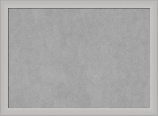 Amanti Art Silver Framed Magnetic Board 23x31 Medium Vision Board for use with Magnets, 100% Metal Sheet to Display Items as Office Decor or for Home Organization in mudroom, Kitchen or Kids Room