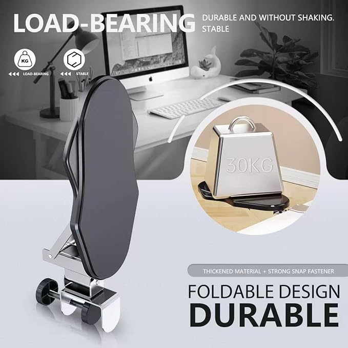 Miocololy Computer Adjustable Ergonomic Arm Rest for Desk, 180° Rotating and 90° Folding Arm Support, Suitable for Office and Home Use