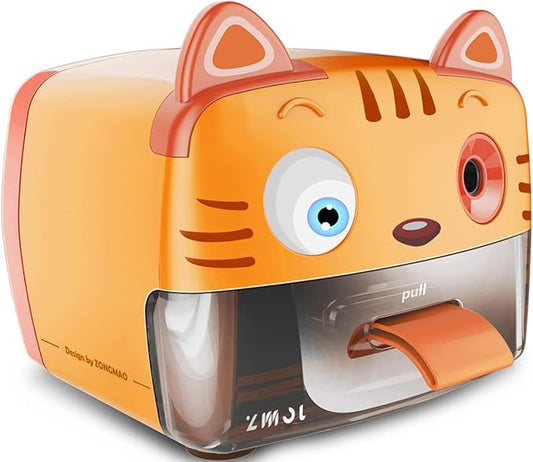 ZMOL Heavy Duty Electric Pencil Sharpener for Classroom,Cute Pencil Sharpener Plug in for Kids,Auto-Stop Pencil Sharpeners Plug in for No.2 / Colored Pencil