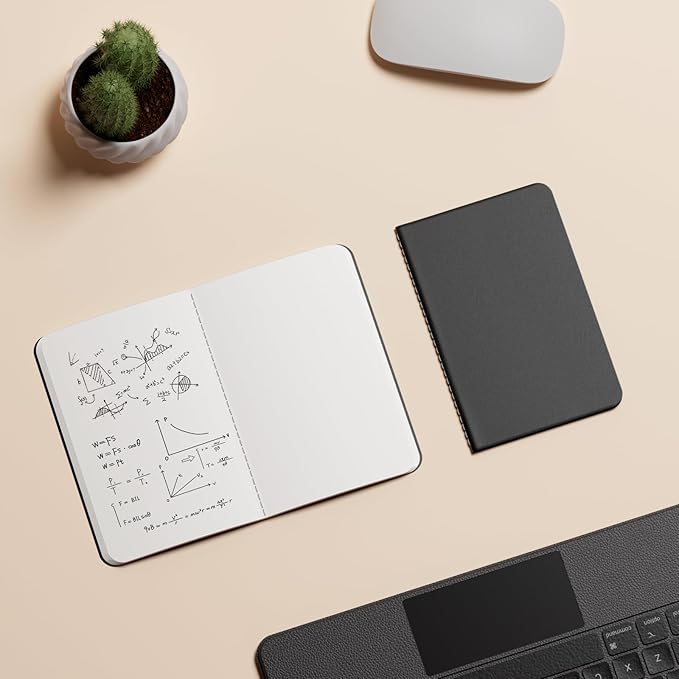 XYark Blank Pocket Notebooks, 20 Pack Small Notebook Bulk, 3.5x5.5 inch, A6 Size Thick 80GSM Unlined Paper, Black Cover Mini Journal for Men, Women, Journaling & Business Notes