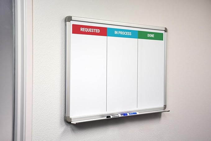Kanban Whiteboard 48" x 36"