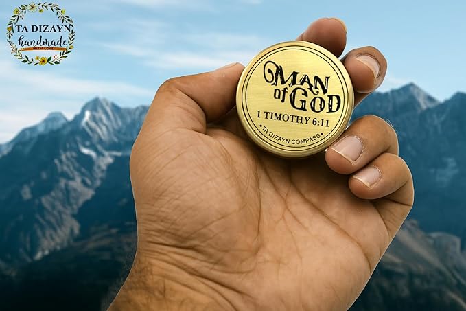 For I Know The Plans I Have For You, Jeremiah 29:11, Solid Brass Directional Engraved Compass, Baptism Gifts for Boys Girls, First Communion, Christian Gifts for Men, First Confirmation Gifts for Boys