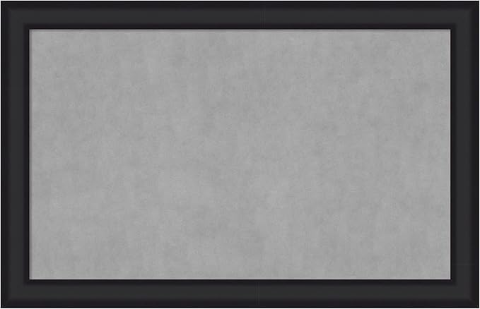 Amanti Art Black Framed Magnetic Board 29x45 Large Vision Board for use with Magnets, 100% Metal Sheet to Display Items as Office Decor or for Home Organization in mudroom, Kitchen or Kids Room