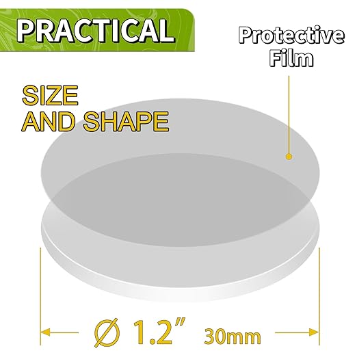 Piteno® 150Pcs Double Sided Adhesive Dots, 1.2" Clear Removable Sticky Adhesive Mounting Putty, Waterproof No Trace Dots Adhesive Putty for Poster Picture Festival Decoration Museum (30mm)