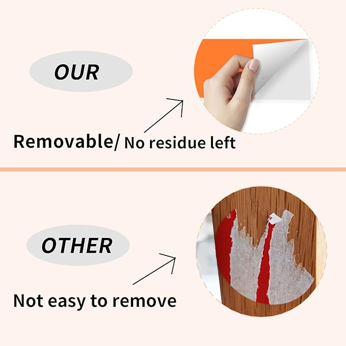 STARLIBOO 3"X5" Rectangle Colored Labels, Removable Moving Labels for Boxes, Permanent Warehouse Moving Stickers Square Label (250Labels, Orange)