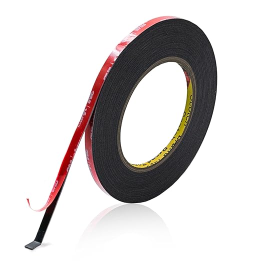 Double Sided Tape Heavy Duty Mounting Tape 1/4 in x 15.4 ft, Made of 3M VHB 5952 Adhesive Waterproof Foam Tape for Automotive Trim, LED Strip Light, Garage,Home/Office Decor,Indoor & Outdoor