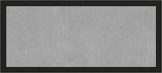 Amanti Art Black Framed Magnetic Board 23x51 Oversize Vision Board for use with Magnets, 100% Metal Sheet to Display Items as Office Decor or for Home Organization in mudroom, Kitchen or Kids Room