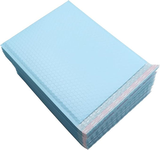 Bubble Mailer Padded Poly Mailers MEIANJU Envelopes Packaging Mailing Envelope Bags Shipping Bag Mail Packing Business Supplies, L13xW10 inch blue 25-Pack